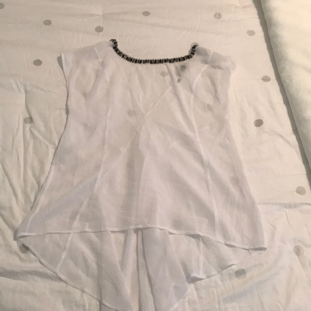 Guess Hi Low Top with stone neckline